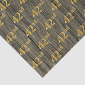 Faux Wood, Faux Gold 42e (tweeënveertig) Evenement Tissuepapier (Detail)