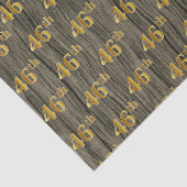 Faux Wood, Faux Gold 46th (46th) Event Tissuepapier (Detail)