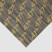 Faux Wood, Faux Gold 47th (47th) Event Tissuepapier (Detail)