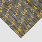 Faux Wood, Faux Gold 54ste (vierenvijftigste) Even Tissuepapier (Detail)