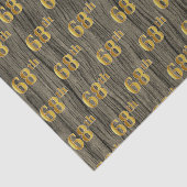 Faux Wood, Faux Gold 68th (68ste) Event Tissuepapier (Detail)