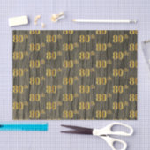 Faux Wood, Faux Gold 80th (80ste) Event Tissuepapier (Craft)