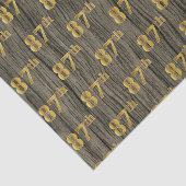 Faux Wood, Faux Gold 87e (zevenentachtig) Evenemen Tissuepapier (Detail)
