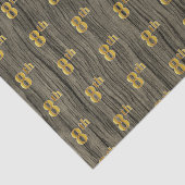 Faux Wood, Faux Gold 8th (8ste) Event Tissuepapier (Detail)