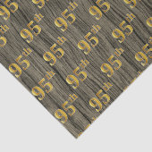 Faux Wood, Faux Gold 95th (negenenvijftig) Event Tissuepapier (Detail)
