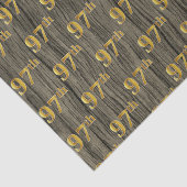 Faux Wood, Faux Gold 97th (97th) Event Tissuepapier (Detail)