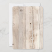 Faux Wood Horse Verjaardag Kaart (Achterkant)