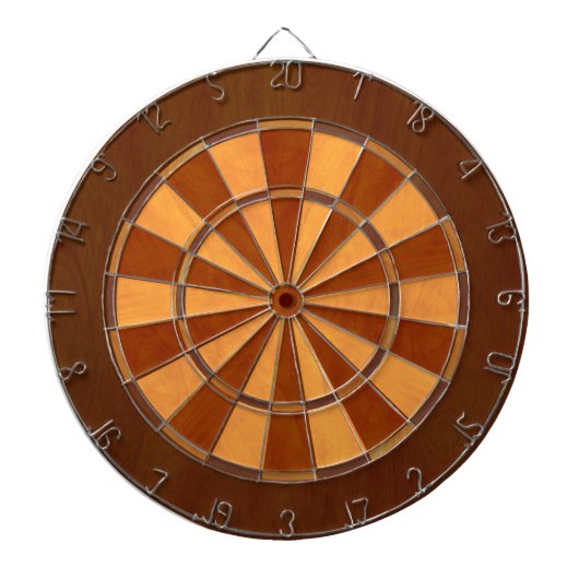 Faux Wood Inlay Dartbord (Voorkant)