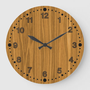 Faux Wood Kijk Clock for Woodturners Wood Workers Grote Klok