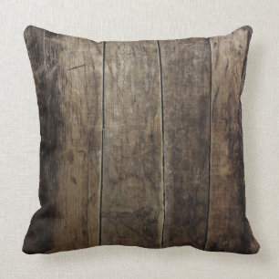 Faux Wood Pillow Kussen