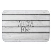 Faux Wood Slats | wit | Badmat (Voorkant)