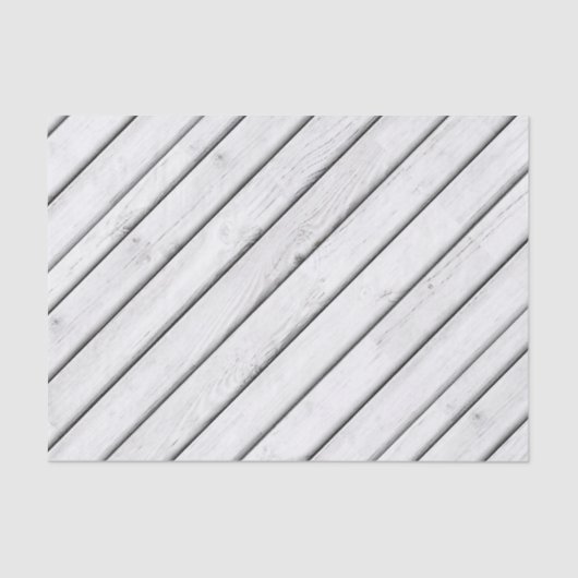 Faux Wood Slats | wit |  Tissuepapier (Voorkant)