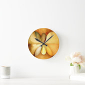 Faux Wood Study01 Wandklok rond SM (Huis)