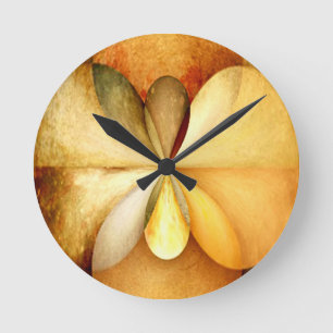 Faux Wood Study01 Wandklok rond SM