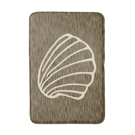 Faux Wood Summer Beach Bad Mat Rug (Voorkant Verticaal)