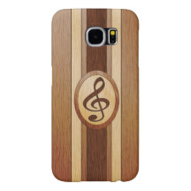 Faux Wood Treble Clef Inlay