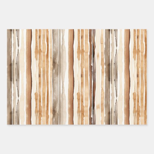 Faux Wood Western Cowboy Cowgirl Horse Verjaardag Inpakpapier Vel (Voorkant 3)