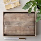 Faux Wood Western Cowboy Cowgirl Verjaardag Tissuepapier (Geschenk)