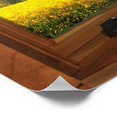 Faux Wooden Bow-vensterverlichting - Uitzicht voor Poster (Hoek)