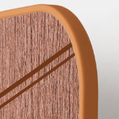 Faux Woodgrain met monogram Pickleball Paddle