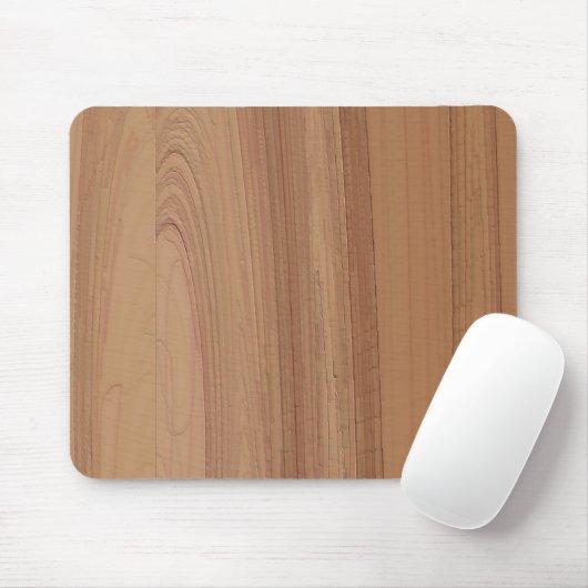 Faux Woodgrain Print Mousepad Muismat (Met muis)