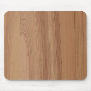 Faux Woodgrain Print Mousepad Muismat