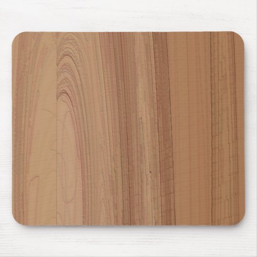 Faux Woodgrain Print Mousepad Muismat (Voorkant)