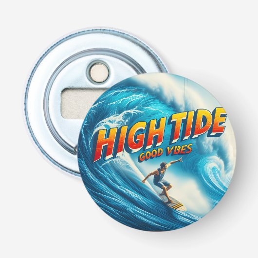 Faux Wrapped Canvas Print Button Flesopener (Voorkant)