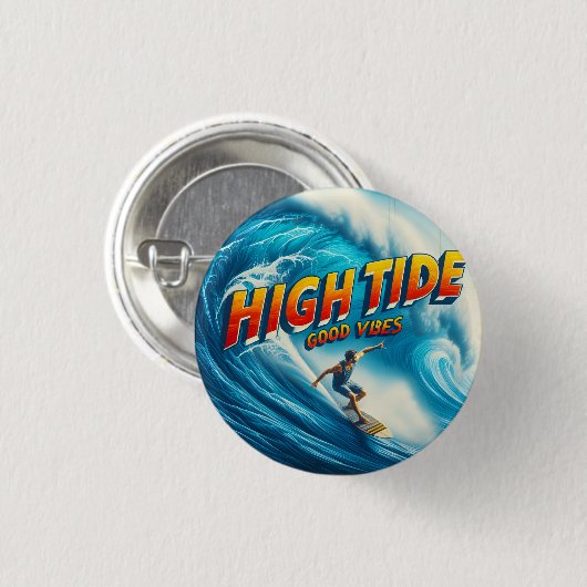 Faux Wrapped Canvas Print Ronde Button 3,2 Cm (Voorkant /achterkant)