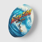 Faux Wrapped Canvas Print Ronde Klok (Hoek)