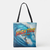 Faux Wrapped Canvas Print Tote Bag (Achterkant)