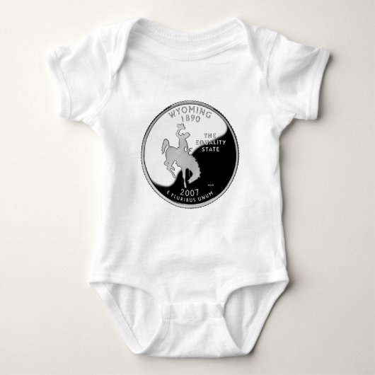 Faux Wyoming State Quarter Romper (Voorkant)