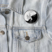 Faux Wyoming State Quarter Ronde Button 5,7 Cm (In situ)