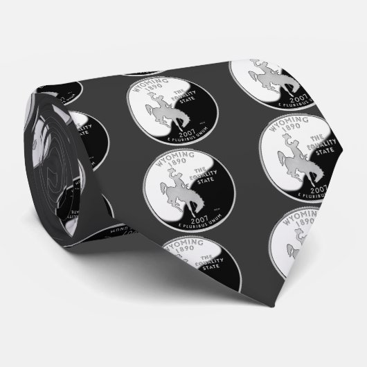 Faux Wyoming State Quarter Stropdas (Opgerold)