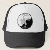 Faux Wyoming State Quarter Trucker Pet (Voorkant)