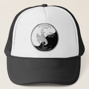 Faux Wyoming State Quarter Trucker Pet