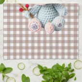 Faux Yarn Notch-Hook Koala Christmas Design Theedoek (Gevouwen)