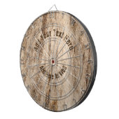 Faux Zacht Oud Hout·Custom Dartbord (Voorkant Rechts)
