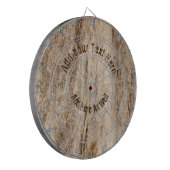Faux Zacht Oud Hout·Custom Dartbord (Voorkant Links)