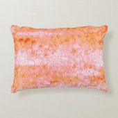 Faux-zalmleder, gebroken wit accent kussen (Voorkant)