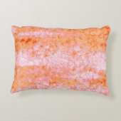 Faux-zalmleder, gebroken wit accent kussen (Achterkant)