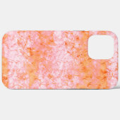 Faux-zalmleder, gebroken wit Case-Mate iPhone case (Achterkant (horizontaal))