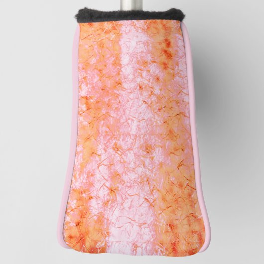 Faux-zalmleder, gebroken wit golfheadcover (Draai 90)