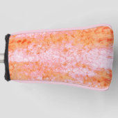 Faux-zalmleder, gebroken wit golfheadcover (Voorkant)