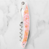 Faux-zalmleder, gebroken wit kurkentrekker (Voorkant)