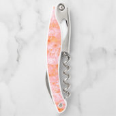 Faux-zalmleder, gebroken wit kurkentrekker (Achterkant)