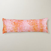 Faux-zalmleder, gebroken wit lichaamskussen (Achterkant)