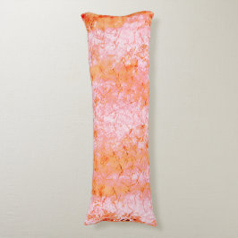 Faux-zalmleder, gebroken wit lichaamskussen