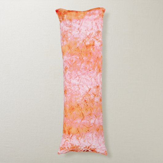 Faux-zalmleder, gebroken wit lichaamskussen (Voorkant Verticaal)