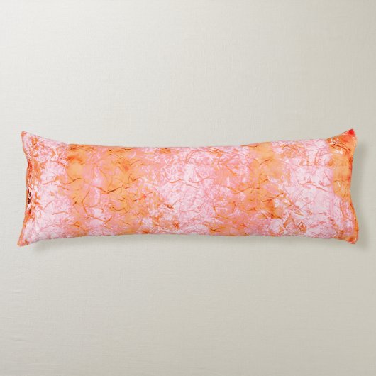 Faux-zalmleder, gebroken wit lichaamskussen (Voorkant)